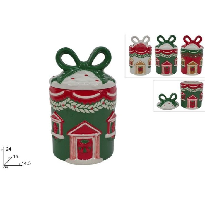 BARATTOLO 24CM CERAMICA CASA NATALIZIA
